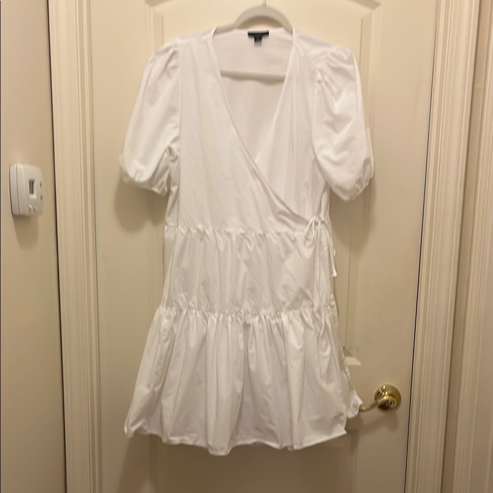 J. Crew White Midi Dress